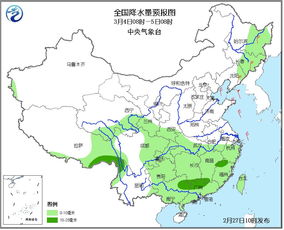 全国未来十天天气预报降雨图，冷暖交替，南北雨区分布解析